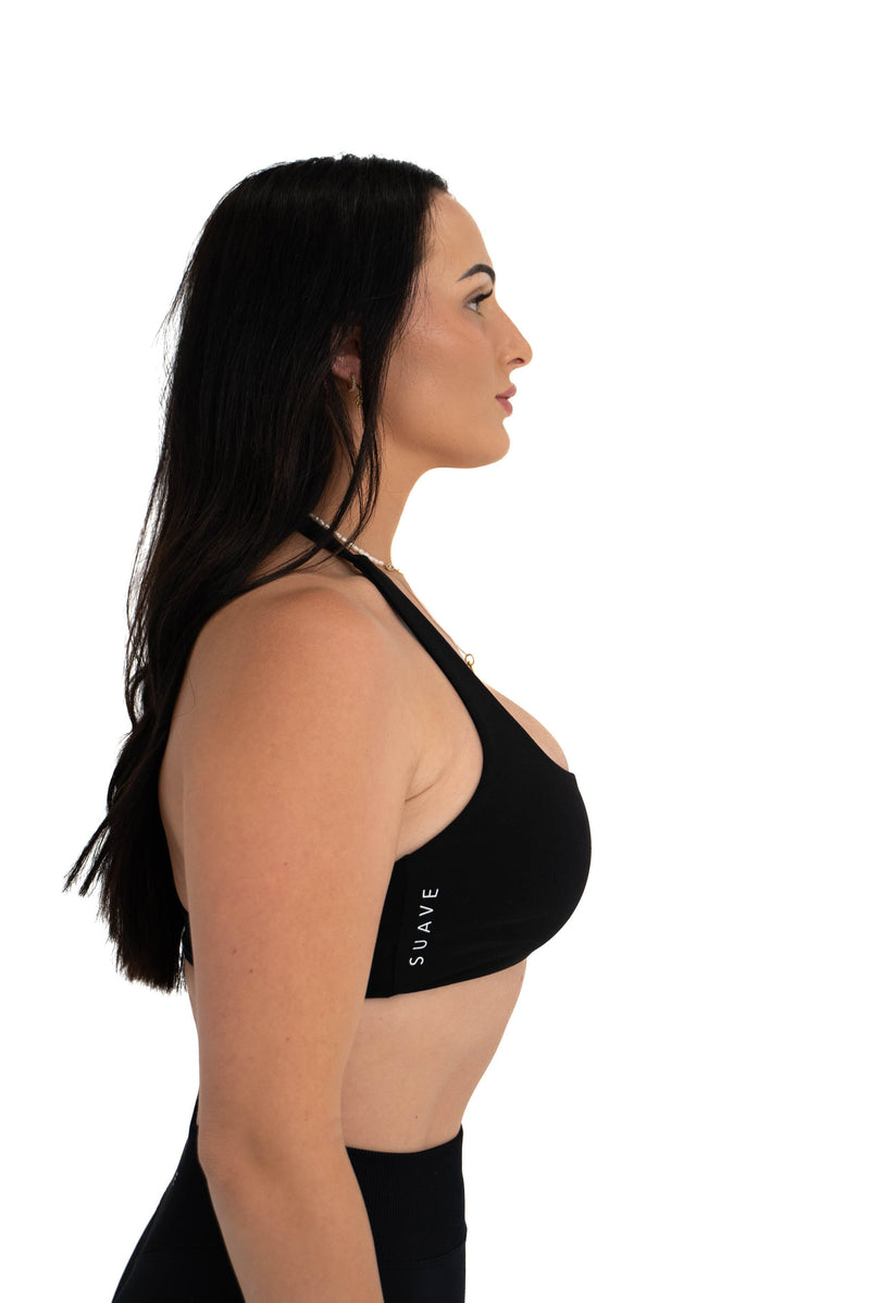 Lift Halter Bra - Black