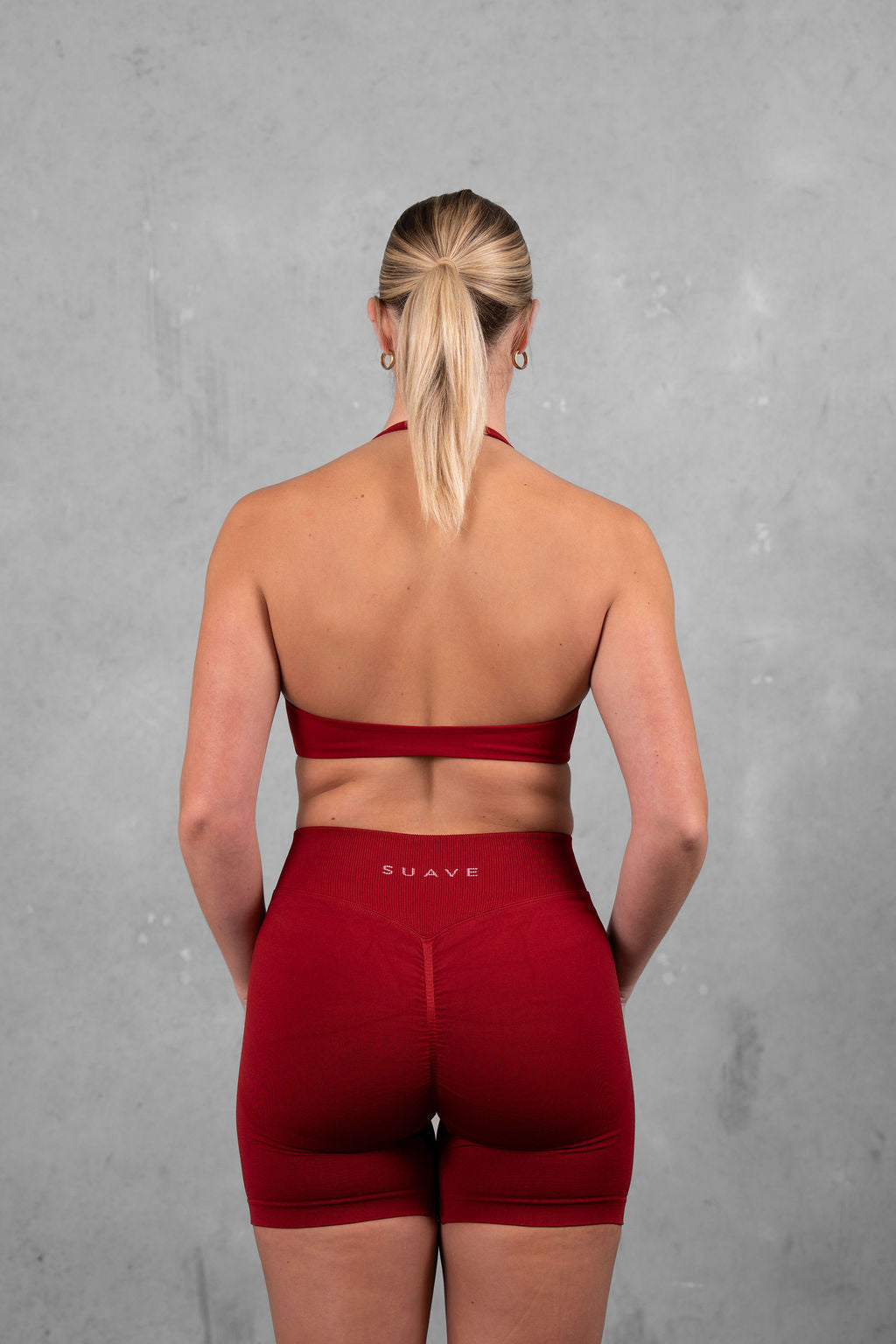 Lift Halter Bra - Cherry